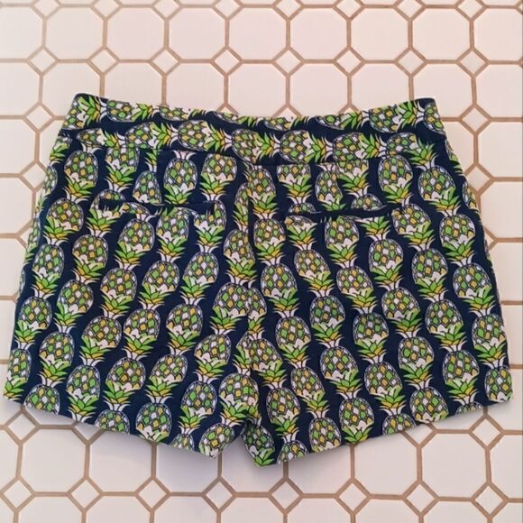 Banana Republic Cotton Pineapple Shorts Size 0 - Picture 2 of 5